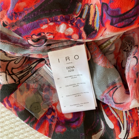 IRO stunning paisley “DENA” blouse NWT - Picture 8 of 10
